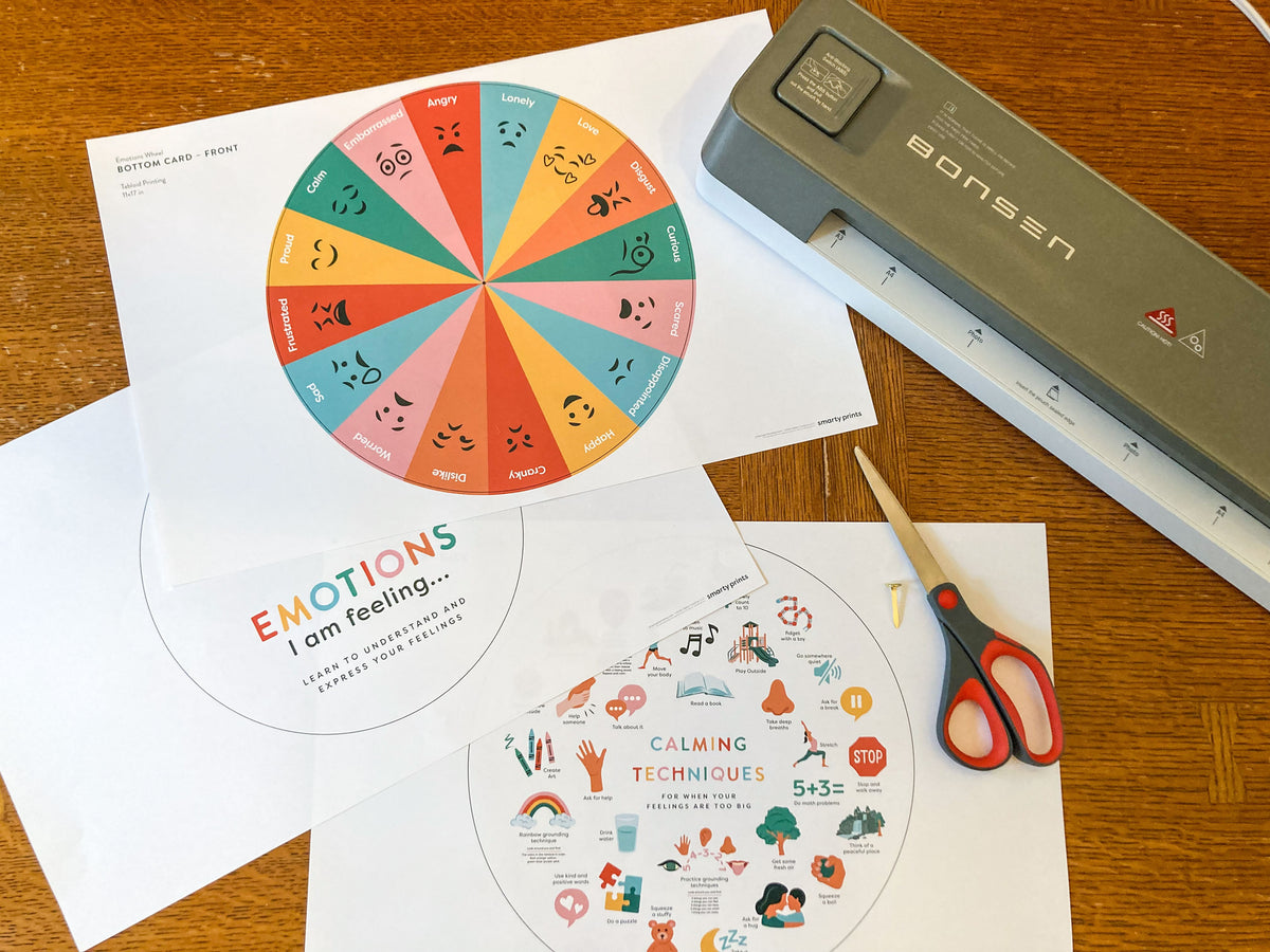 Emotions Wheel Printable, Calming Techniques, Emotional Regulation, Fe ...